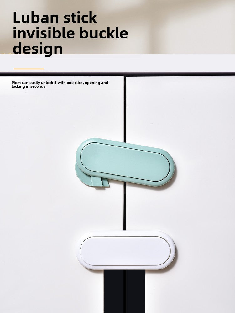 No-Drill Anti-Pinch Child Safety Lock for Babies, Drawer and Cabinet Door Protector